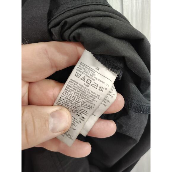 Women Stretch Tech Dry Quick Romper Black 2X Gothic Alternative Festival Plus - Picture 4 of 8